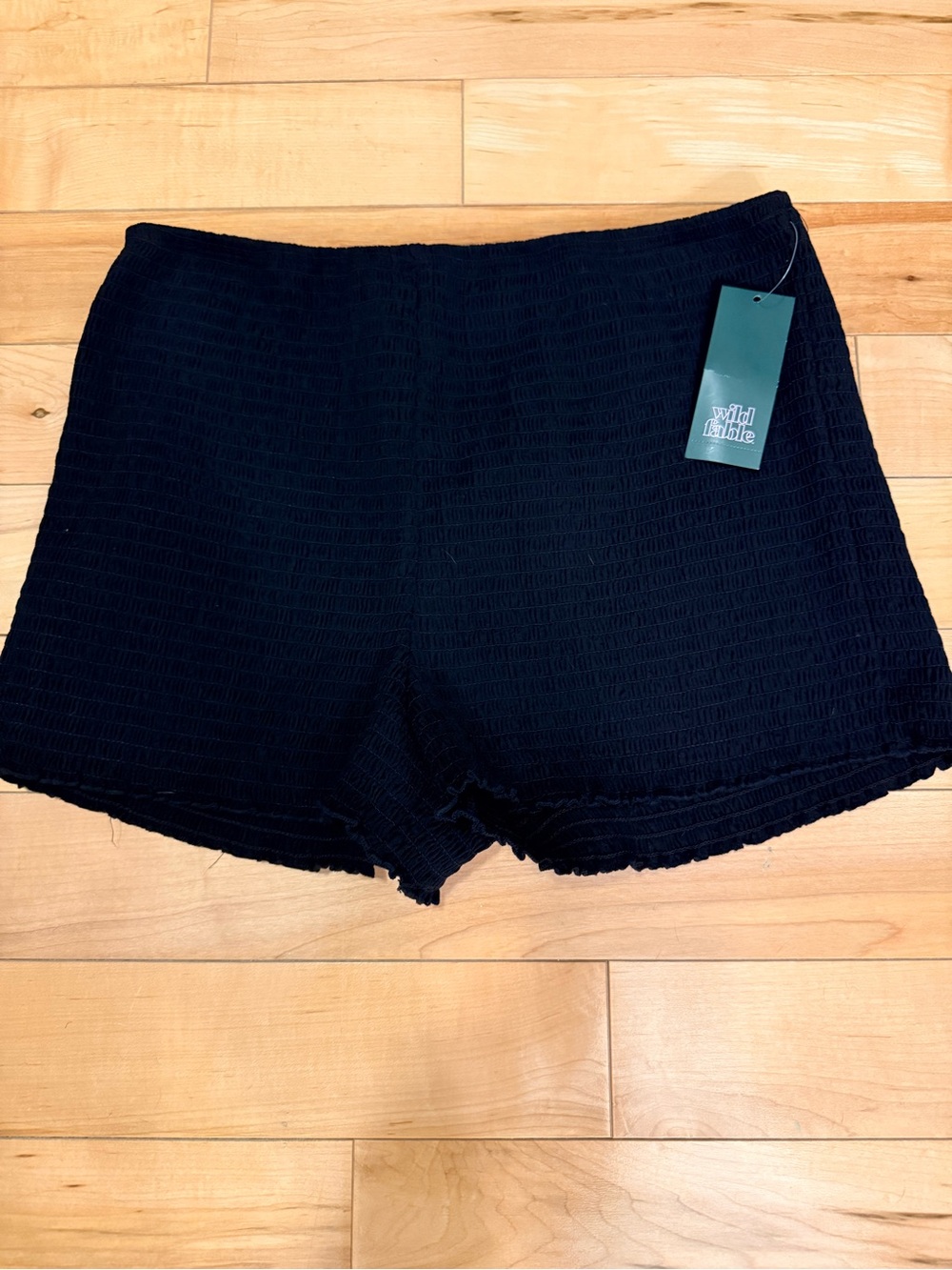 Wild Fable Women's Textured Chiffon Ruffle Hem Cover-Up Shorts